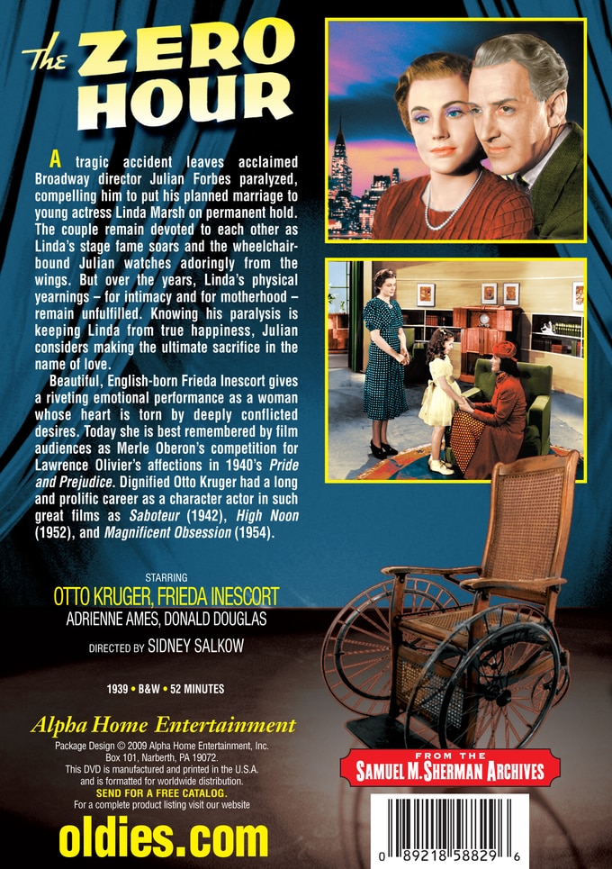 The Zero Hour DVDR (1939) Alpha Video