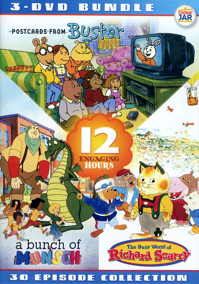Edutainment Bundle Postcards from Buster / A Bunch of Munsch / The Busy World of Richard Scarry